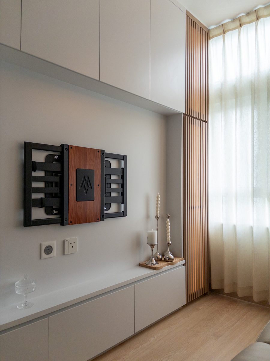 HOMIC DÉCOR 舊居屋翻新 — 樂富嘉強苑客廳電視櫃