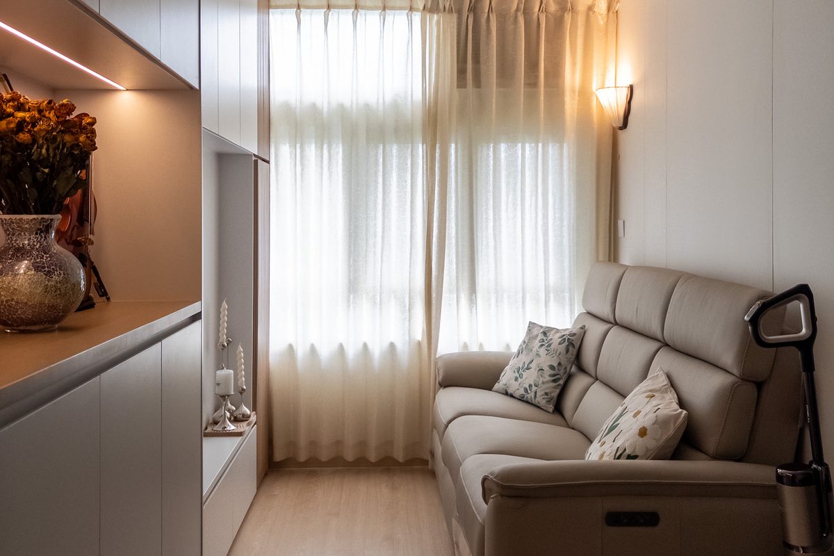 HOMIC DÉCOR 舊居屋翻新 — 樂富嘉強苑客廳完工實景